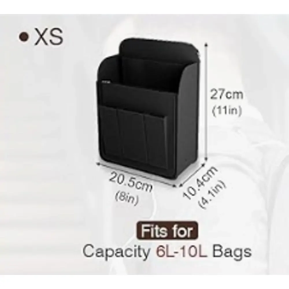 Backpack Organizer Insert, Felt Bag Organizer for Rucksack Shoulder- Black